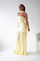 Oh Hello Clothing Women > Clothing > Dresses Amora Strapless Structured Maxi Dress | Yellow