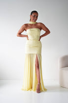 Oh Hello Clothing Women > Clothing > Dresses Amora Strapless Structured Maxi Dress | Yellow