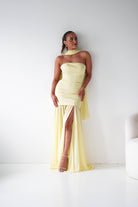 Oh Hello Clothing Women > Clothing > Dresses Amora Strapless Structured Maxi Dress | Yellow