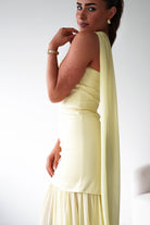 Oh Hello Clothing Women > Clothing > Dresses Amora Strapless Structured Maxi Dress | Yellow
