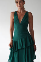 Andalusia Ruffle Maxi Dress Forest Green | Wedding Guest Dress | Maxi | Oh Hello Clothing