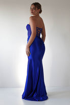 Andrina Rhinestone Strapless Gown | Royal Blue | Debs & Prom | Formal Gown | Oh Hello Clothing