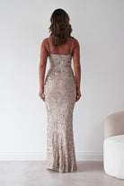 Oh Hello Clothing Dresses > Prom Dresses Aster Iridescent Beaded Embellished Gown | Gold