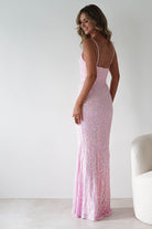 Aster Iridescent Beaded Embellished Gown | Pink | Debs & Prom | Formal Gown | Oh Hello Clothing
