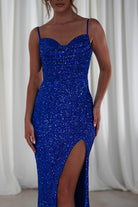 Audrina Bodycon Sequin Gown | Royal Blue | Debs & Prom | Formal Gown | Oh Hello Clothing
