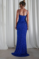 Audrina Bodycon Sequin Gown | Royal Blue | Debs & Prom | Formal Gown | Oh Hello Clothing