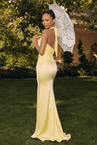 Oh Hello Clothing Women > Clothing > Dresses Austin Bodycon Halterneck Maxi Dress | Yellow