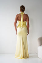 Oh Hello Clothing Women > Clothing > Dresses Austin Bodycon Halterneck Maxi Dress | Yellow