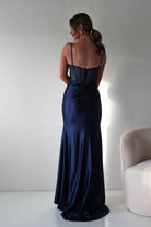 Oh Hello Clothing Dresses > Prom Dresses Becca Embellished Corset Evening Gown | Navy