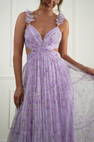 Oh Hello Clothing Women > Clothing > Dresses Bethel Floral Tulle Maxi Dress | Lavender