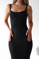 Billini Bodycon Backless Maxi Dress Black | Wedding Guest Dress | Backless | Bodycon | Oh Hello Clothing