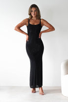 Billini Bodycon Backless Maxi Dress Black | Wedding Guest Dress | Backless | Bodycon | Oh Hello Clothing