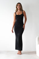 Billini Bodycon Backless Maxi Dress Black | Wedding Guest Dress | Backless | Bodycon | Oh Hello Clothing