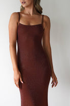 Billini Bodycon Backless Maxi Dress Brown | Wedding Guest Dress | Backless | Bodycon | Oh Hello Clothing