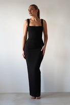 Brooke Square Neck Maxi Dress Black | Wedding Guest Dress | Square Neck | Maxi | Oh Hello Clothing
