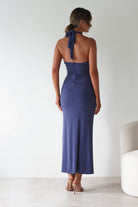 Blair Bodycon Maxi Dress Blue | Wedding Guest Dress | Bodycon | Maxi | Oh Hello Clothing
