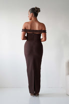 Oh Hello Clothing Dresses 1*DONE-Blayke Bodycon Bandage Maxi Dress BROWN