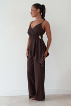 Oh Hello Clothing Women > Clothing > Dresses Bridget Asymmetric Co-Ord Set | Brown