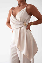 Oh Hello Clothing Women > Clothing > Dresses Bridget Asymmetric Co-Ord Set | Cream