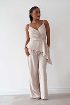 Oh Hello Clothing Women > Clothing > Dresses Bridget Asymmetric Co-Ord Set | Cream