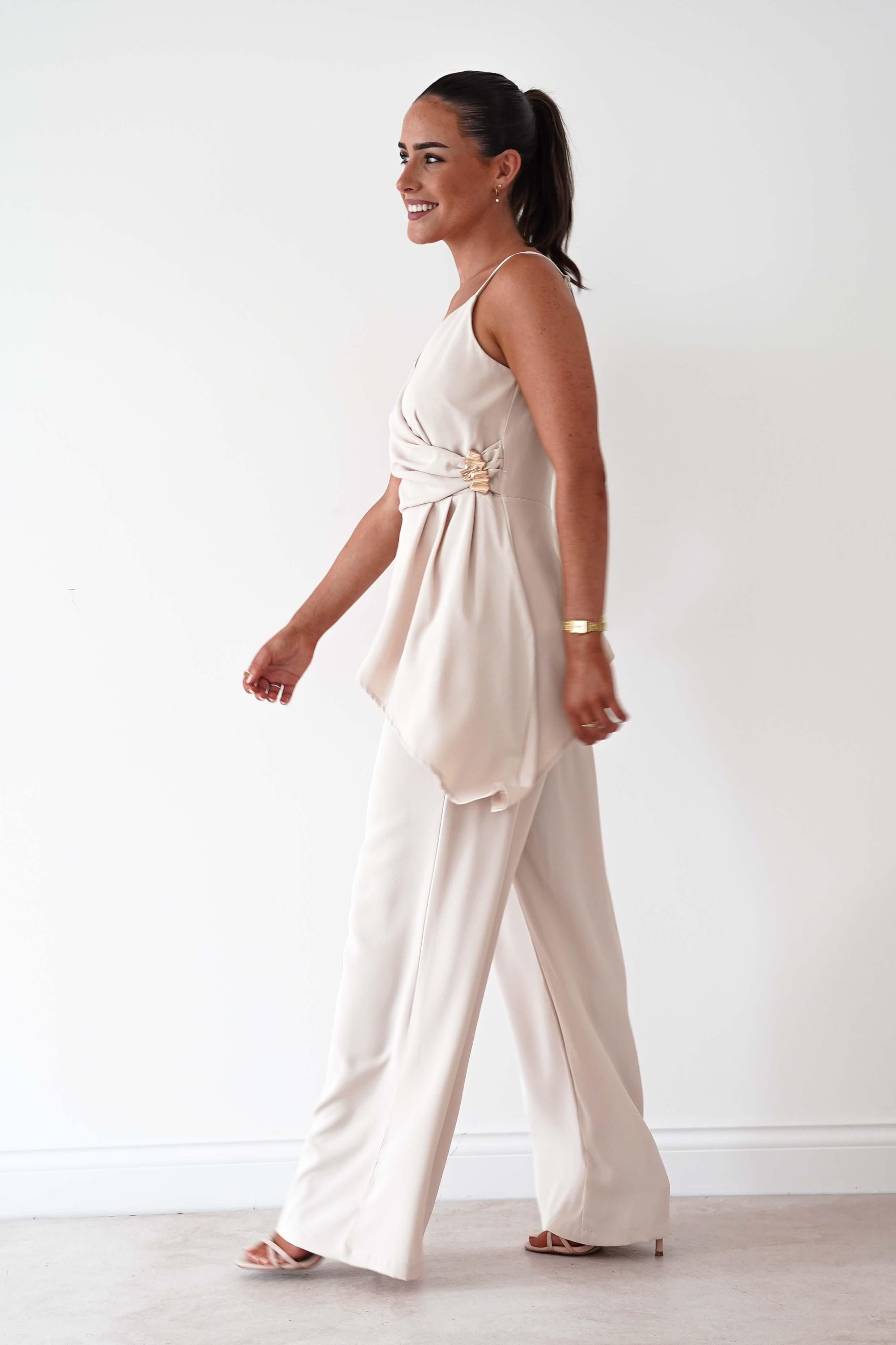 Oh Hello Clothing Women > Clothing > Dresses Bridget Asymmetric Co-Ord Set | Cream