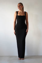 Brooke Square Neck Maxi Dress Black | Wedding Guest Dress | Square Neck | Maxi | Oh Hello Clothing