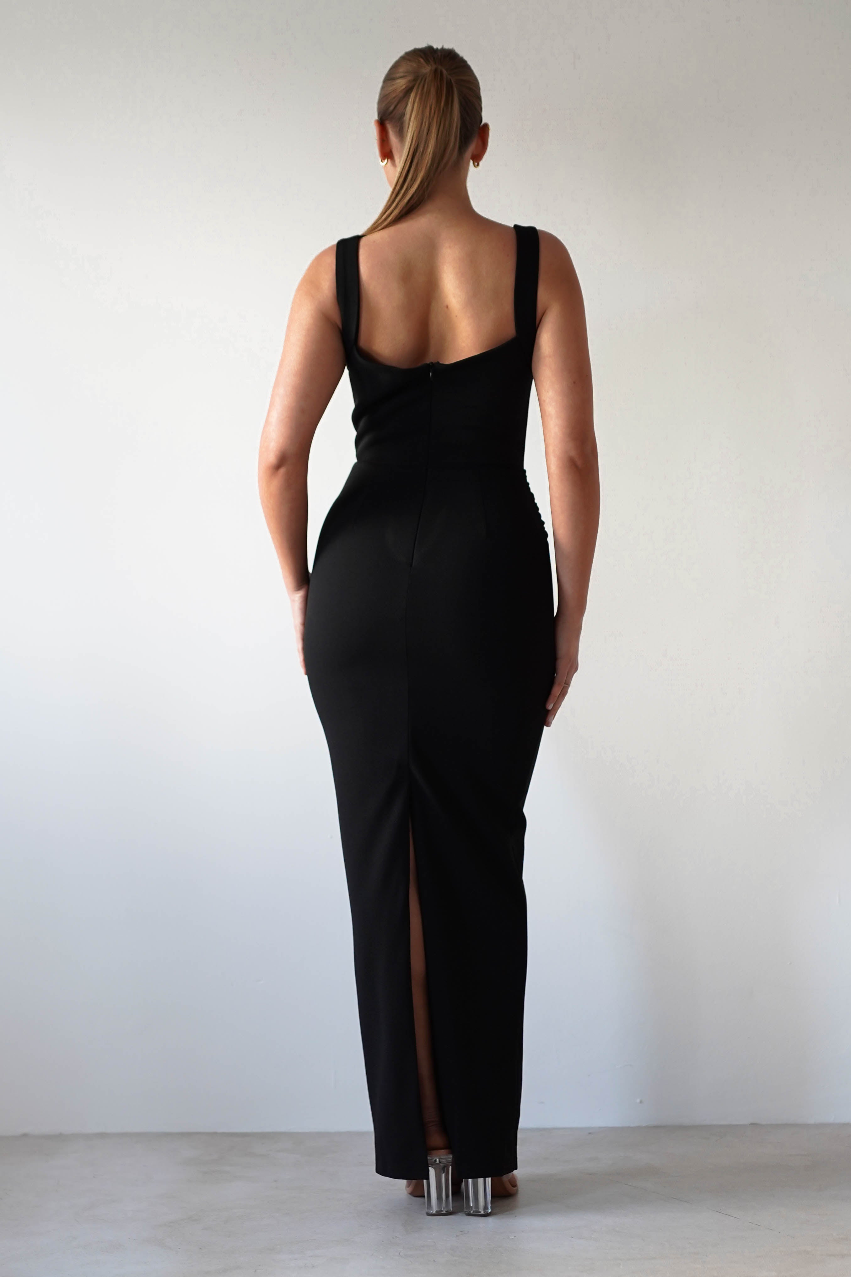 Brooke Square Neck Maxi Dress Black | Wedding Guest Dress | Square Neck | Maxi | Oh Hello Clothing