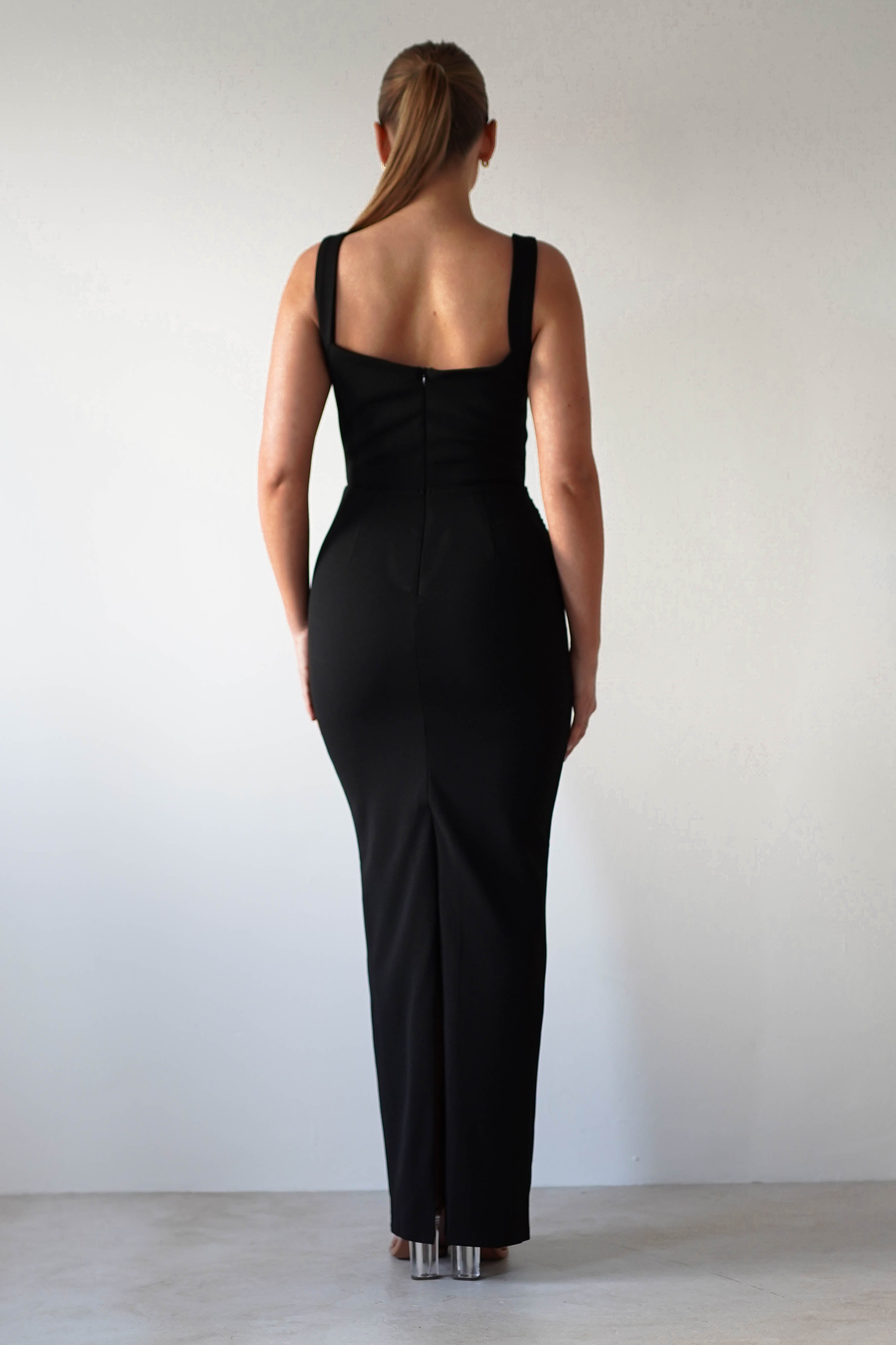 Brooke Square Neck Maxi Dress Black | Wedding Guest Dress | Square Neck | Maxi | Oh Hello Clothing