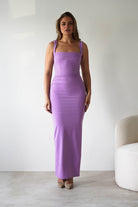 Brooke Square Neck Maxi Dress Lilac | Wedding Guest Dress | Square Neck | Maxi | Oh Hello Clothing