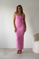 Brooke Square Neck Maxi Dress Pink | Wedding Guest Dress | Square Neck | Maxi | Oh Hello Clothing