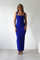 Brooke Square Neck Maxi Dress Royal Blue | Wedding Guest Dress | Square Neck | Maxi | Oh Hello Clothing