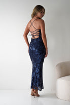 Calle Bodycon Sequin Maxi Dress | Navy| Party | Formal Dress | Oh Hello Clothing