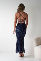 Calle Bodycon Sequin Maxi Dress | Navy| Party | Formal Dress | Oh Hello Clothing