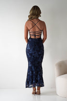 Calle Bodycon Sequin Maxi Dress | Navy| Party | Formal Dress | Oh Hello Clothing