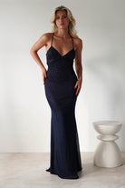 Cataleya Rhinestone Bodycon Gown | Navy | Debs & Prom | Formal Gown | Oh Hello Clothing