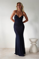 Cataleya Rhinestone Bodycon Gown | Navy | Debs & Prom | Formal Gown | Oh Hello Clothing