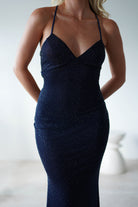 Cataleya Rhinestone Bodycon Gown | Navy | Debs & Prom | Formal Gown | Oh Hello Clothing
