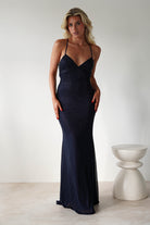 Cataleya Rhinestone Bodycon Gown | Navy | Debs & Prom | Formal Gown | Oh Hello Clothing