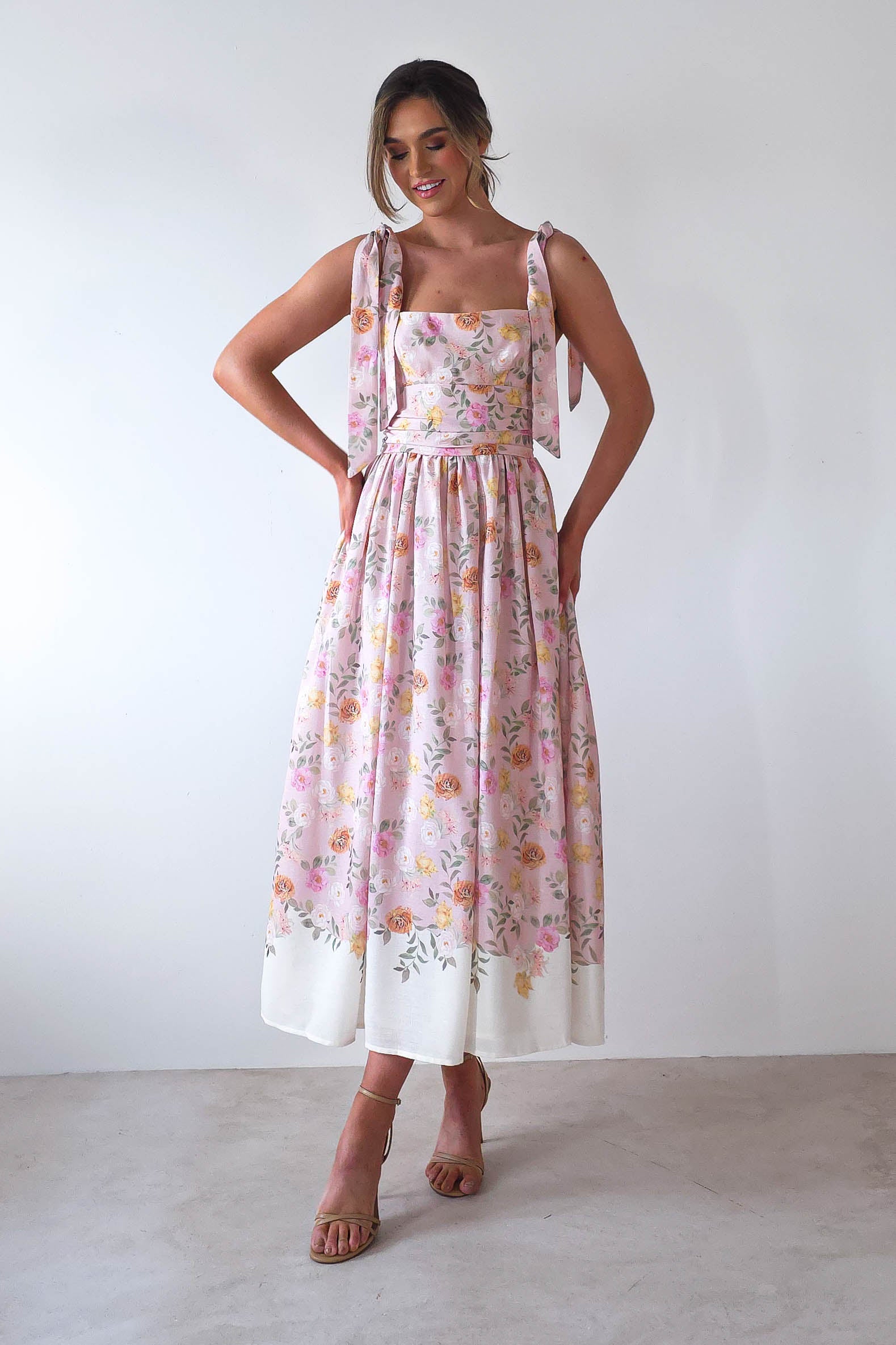 Chelsea Floral Maxi Dress Pink Print | Wedding Guest Dress | Maxi | Oh Hello Clothing