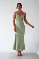 Oh Hello Clothing Women > Clothing > Dresses Cleo Lace Detail Maxi Dress | Sage Green