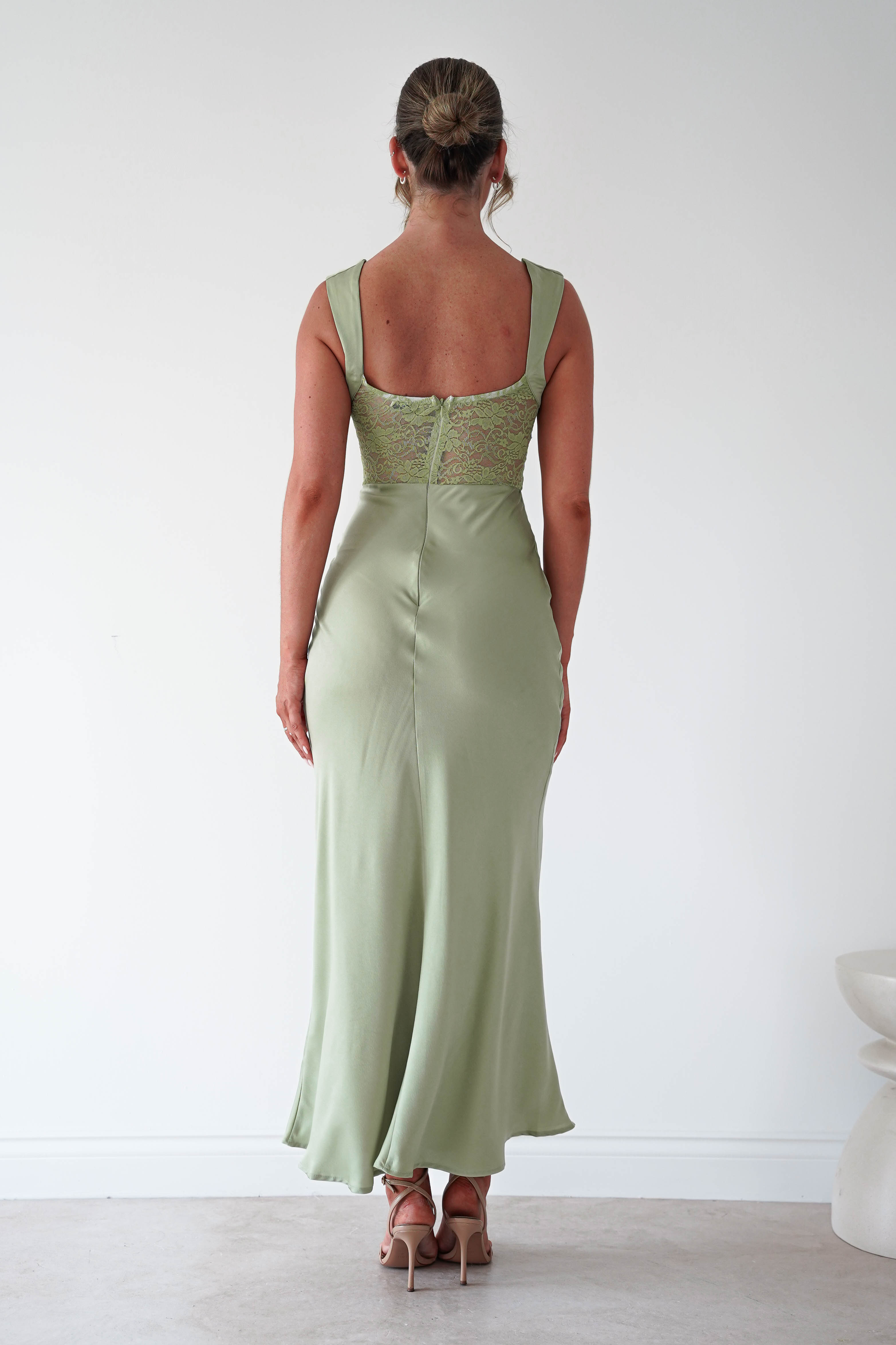 Oh Hello Clothing Women > Clothing > Dresses Cleo Lace Detail Maxi Dress | Sage Green