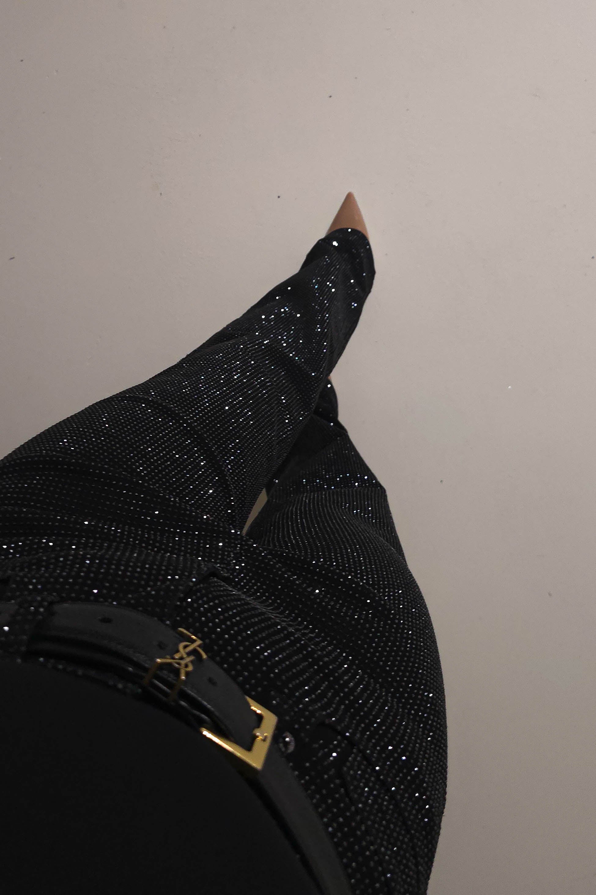 Coleen Sparkle Diamante Jeans | Black | Oh Hello Clothing