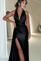 Daniella Halterneck Gown | Black | Debs & Prom | Formal Gown | Oh Hello Clothing
