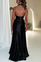 Daniella Halterneck Gown | Black | Debs & Prom | Formal Gown | Oh Hello Clothing