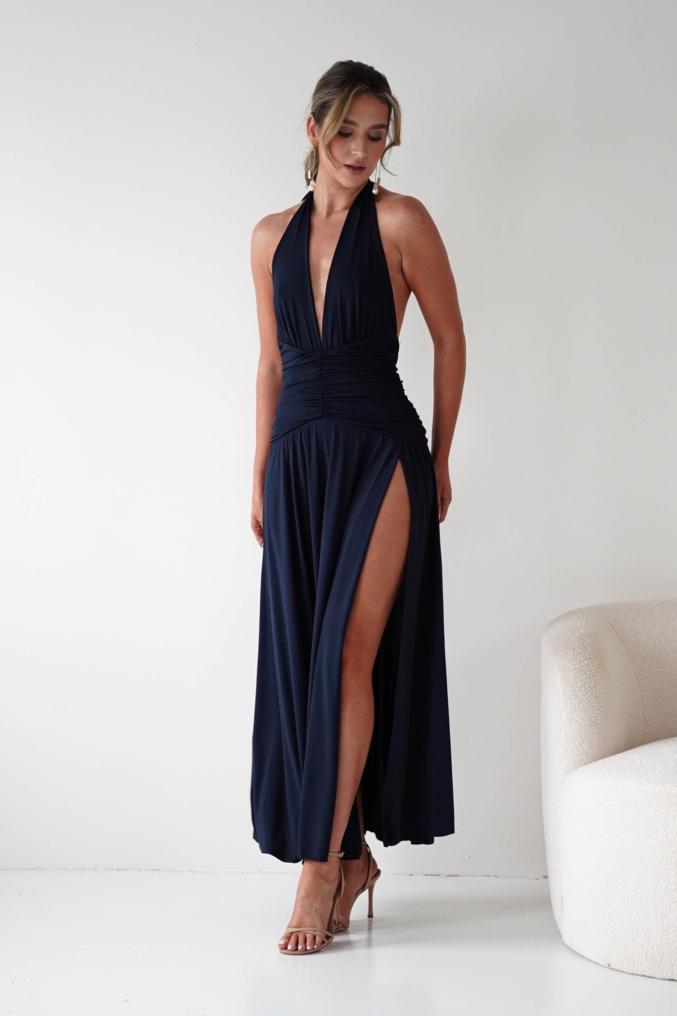 Denise Halternack Maxi Dress | Navy | Wedding Guest Dresses | Oh Hello Clothing