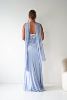 Oh Hello Clothing Dresses > Prom Dresses Diana Draped Strapless Rhinestone Gown | Blue