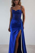 Diva Embellished Corset Gown | Royal Blue | Debs & Prom | Formal Gown | Oh Hello Clothing