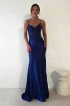 Eternity Glitter Bodycon Gown | Midnight Blue | Debs & Prom | Formal Gown | Oh Hello Clothing