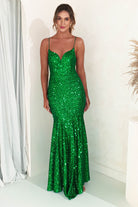Sorcha Sequin Mermaid Gown | Green | Debs & Prom | Formal Gown | Oh Hello Clothing