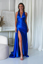 Daniella Halterneck Gown | Royal Blue | Debs & Prom | Formal Gown | Oh Hello Clothing